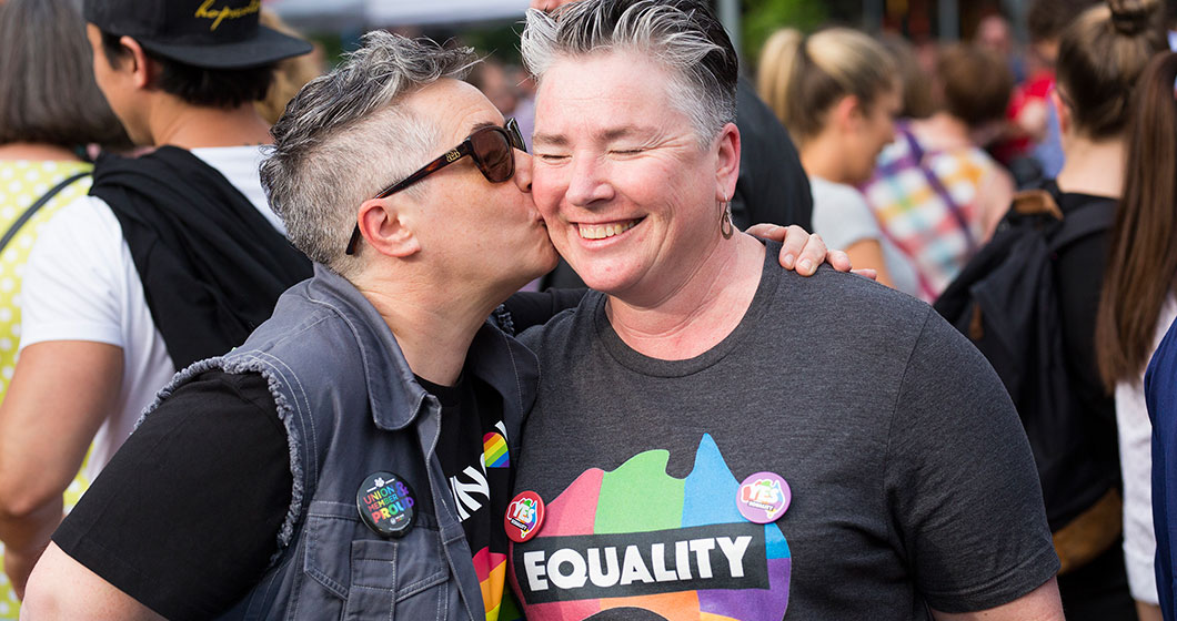 One year after yes vote, Canberra gathers to celebrate equality.