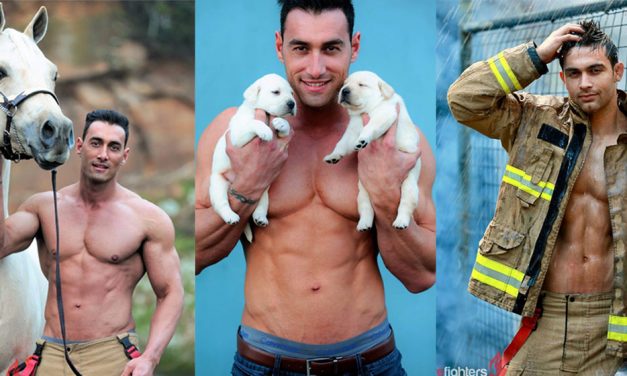 Hot firefighters – now with puppies!